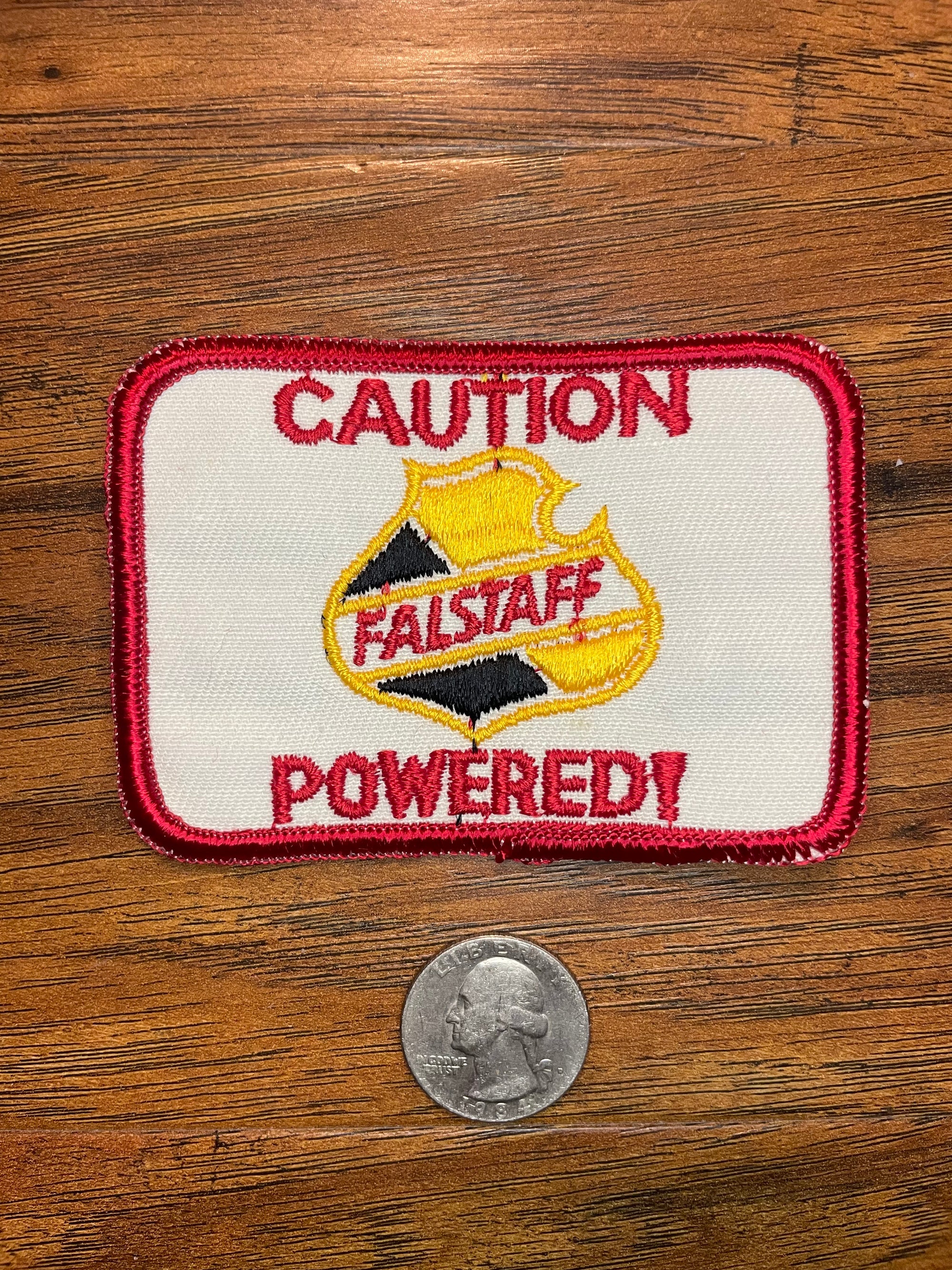 Vintage Caution Falstaff Powered