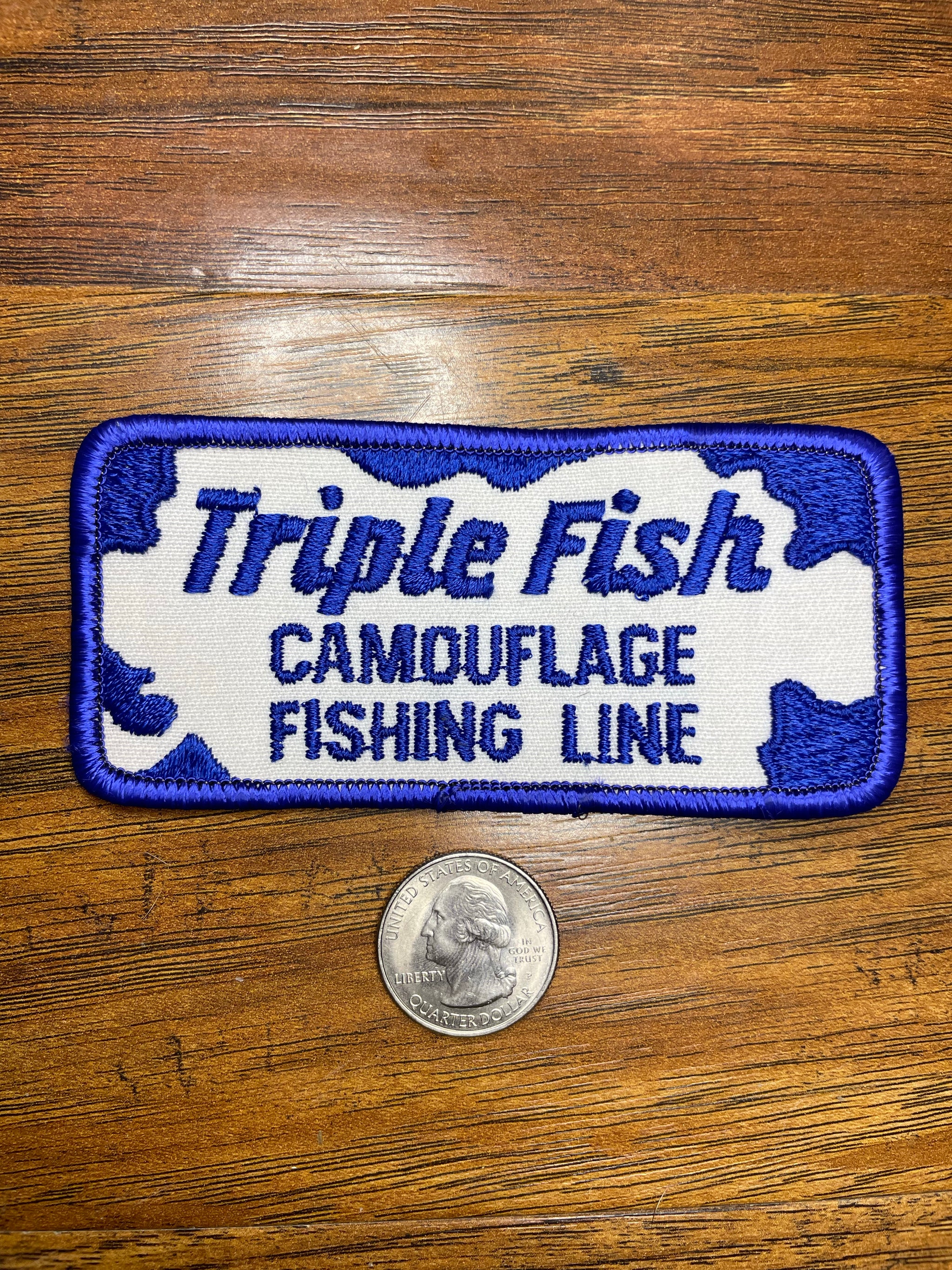Vintage Triple Fish Camouflage Fishing Line - The Mad Hatter Company