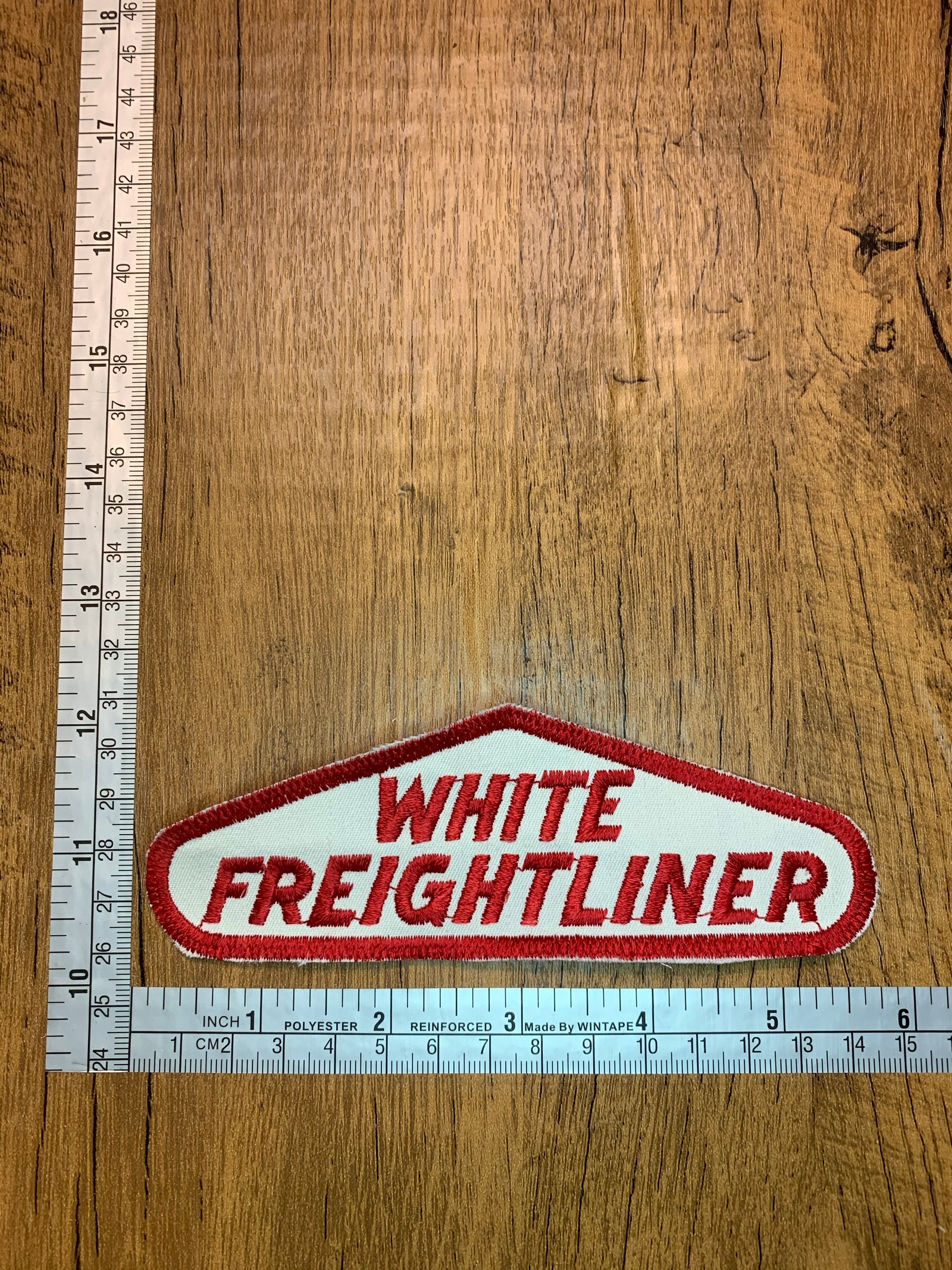 Vintage White Freightliner