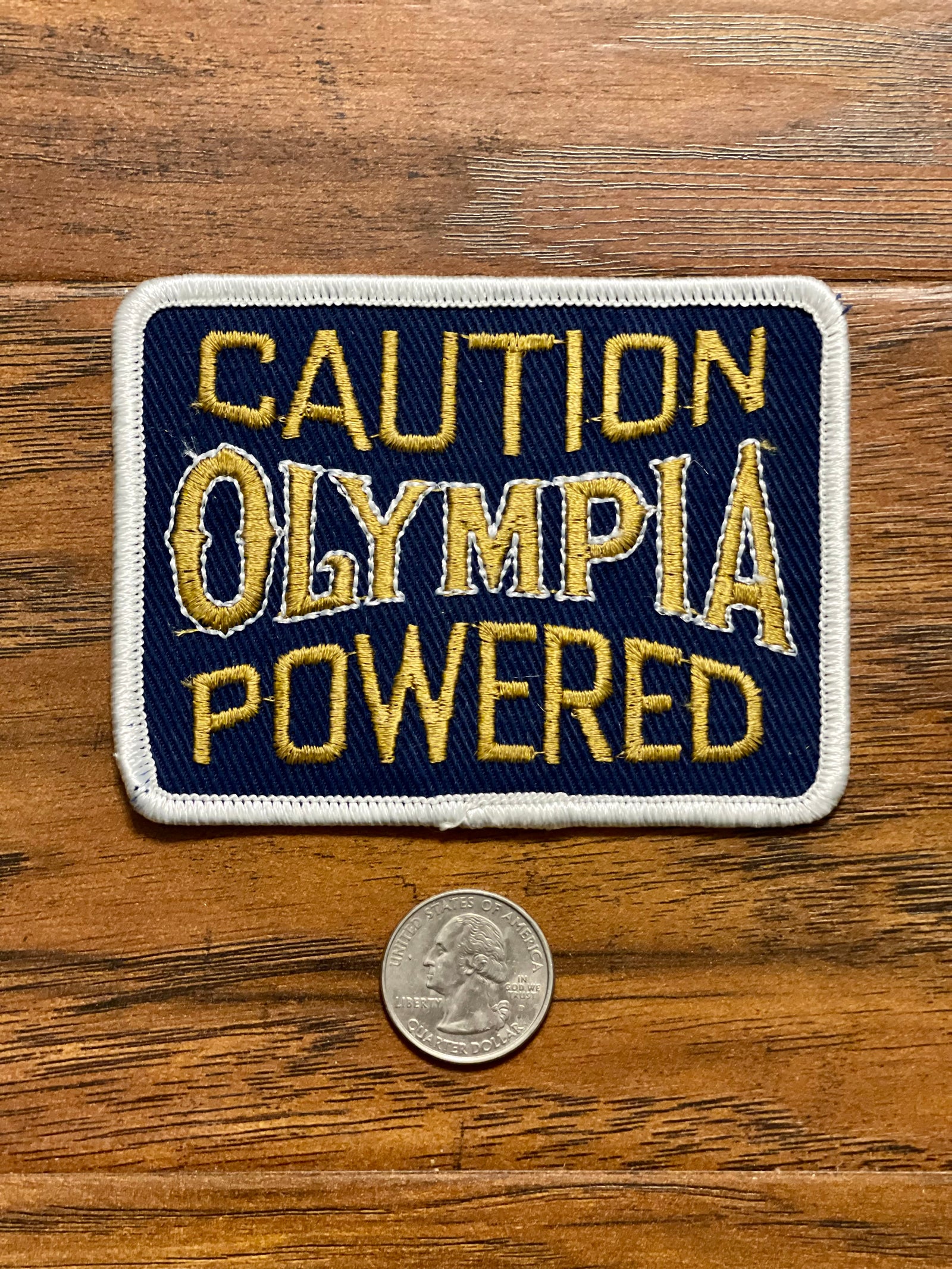 Vintage Caution Olympia Powered