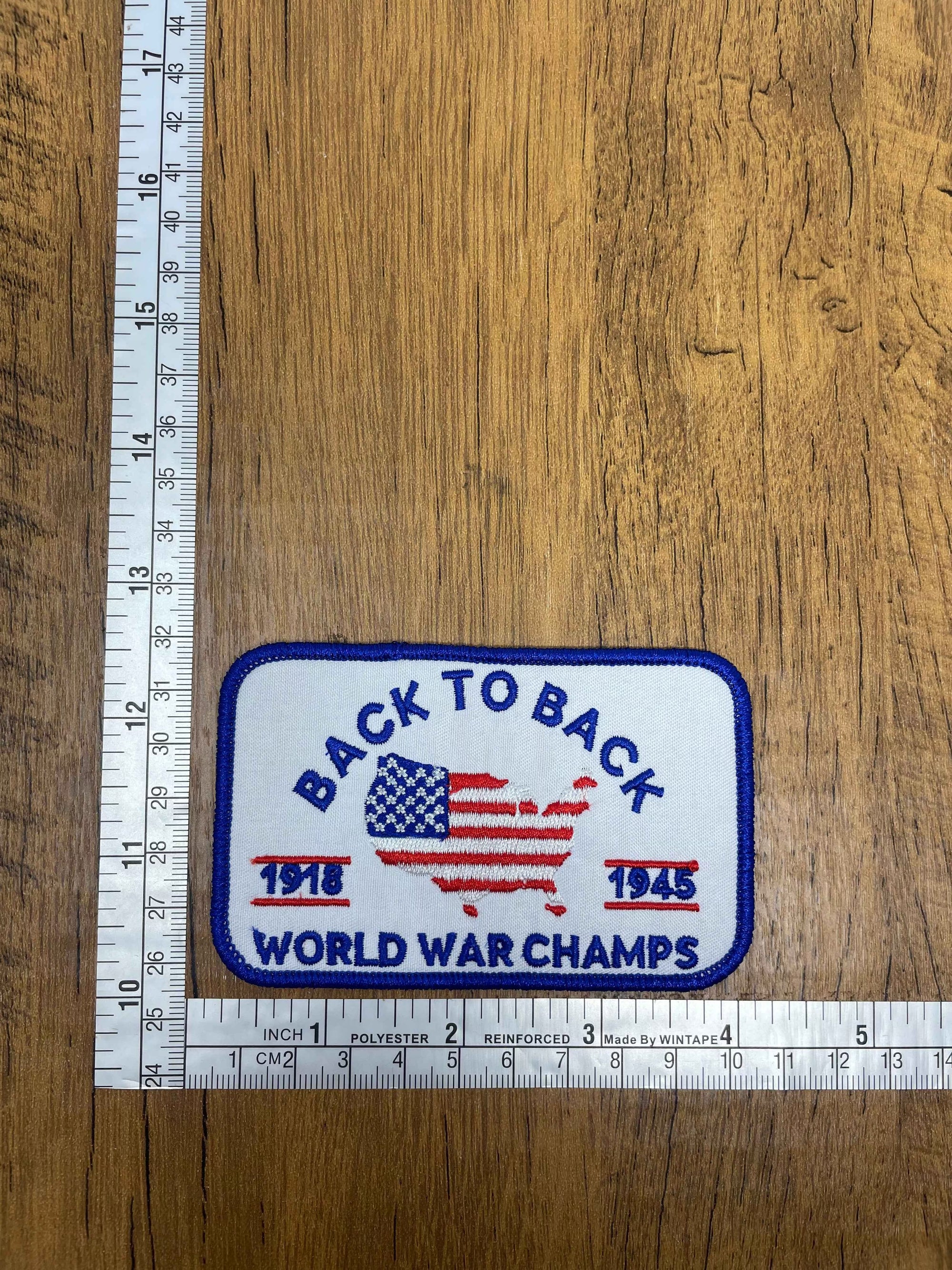 Back To Back World War Champs