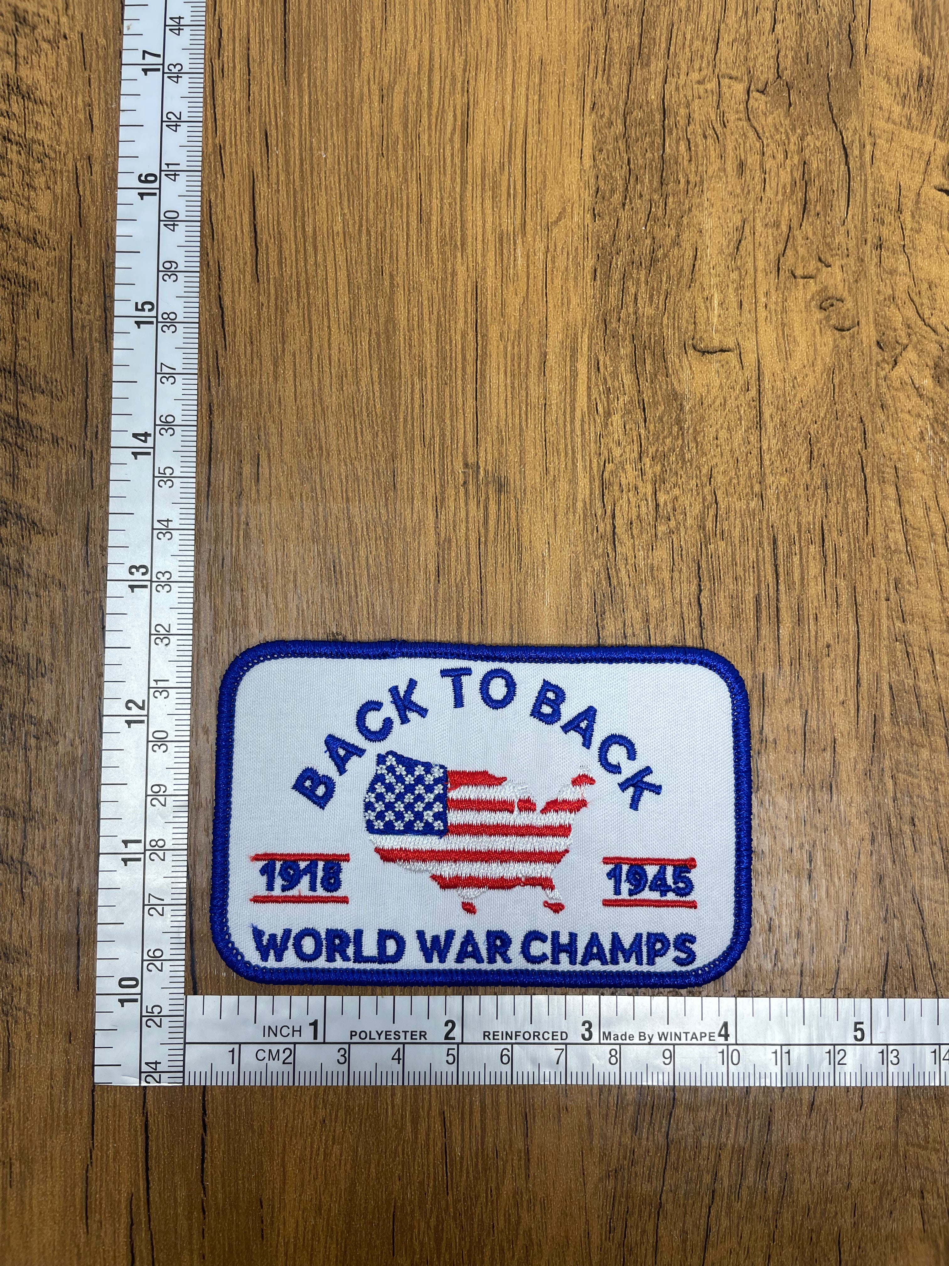 Back To Back World War Champs