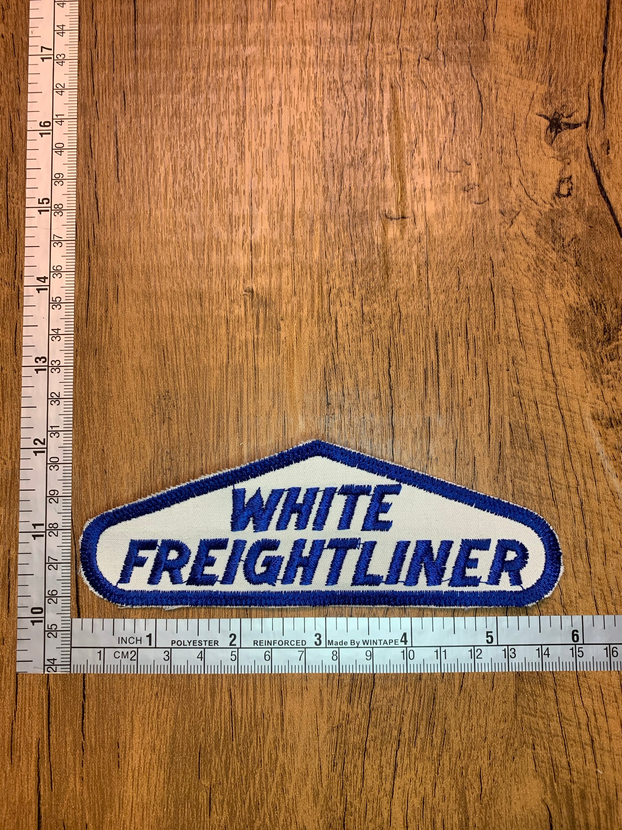 Vintage White Freightliner