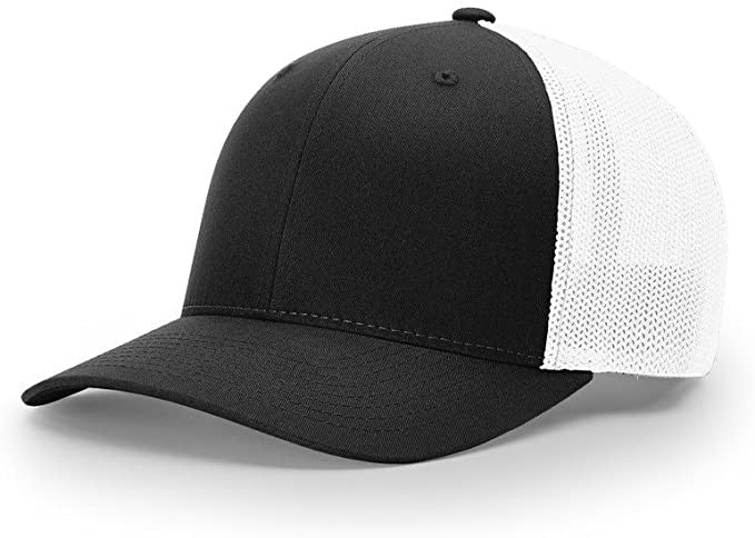 Hatter Black/White Mad 110 Richardson R-FlexFit - FITTED Company LG-XL The