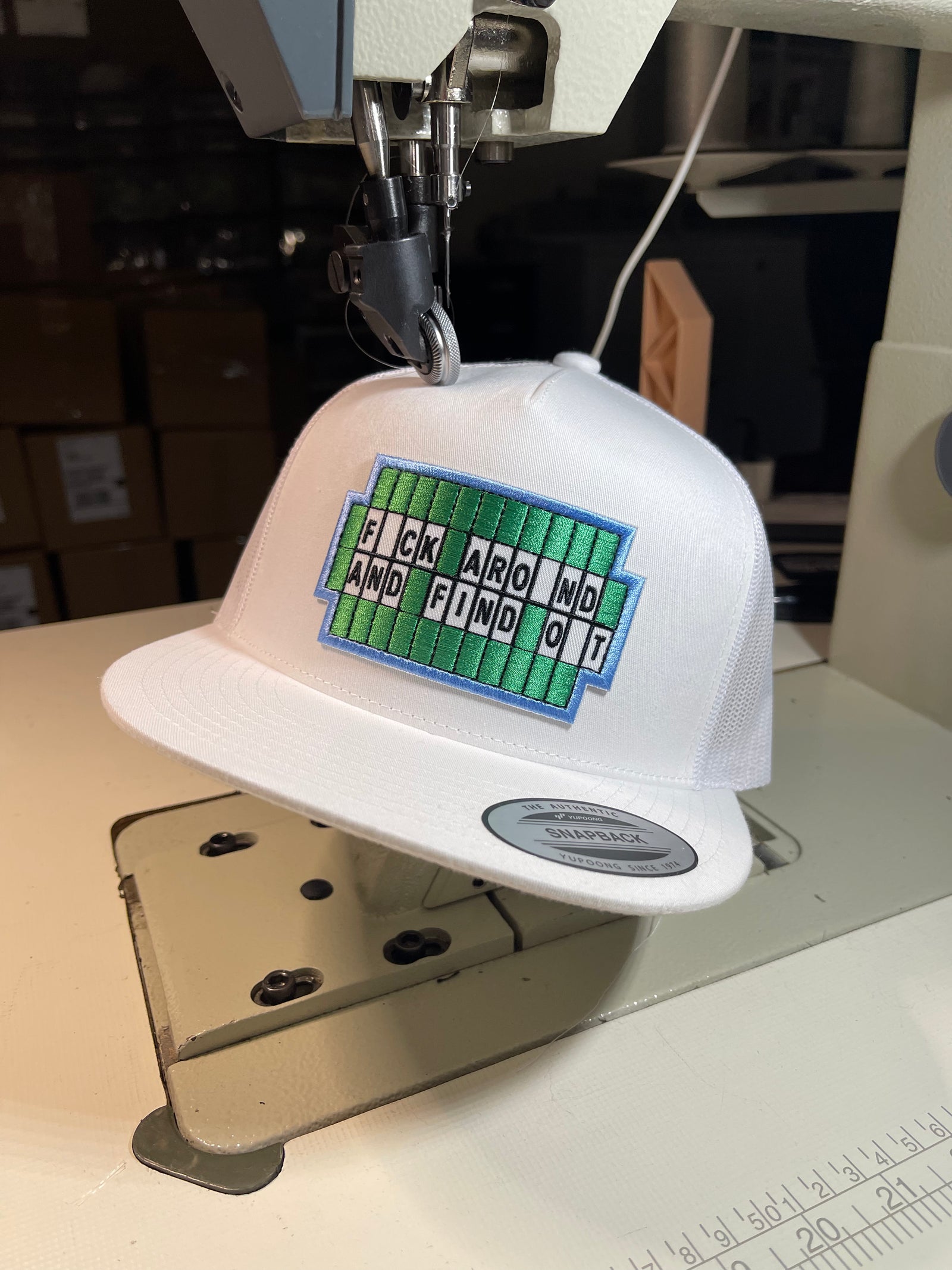 TTC F*ck Around & Find Out - 6006 White Yupoong SnapBack