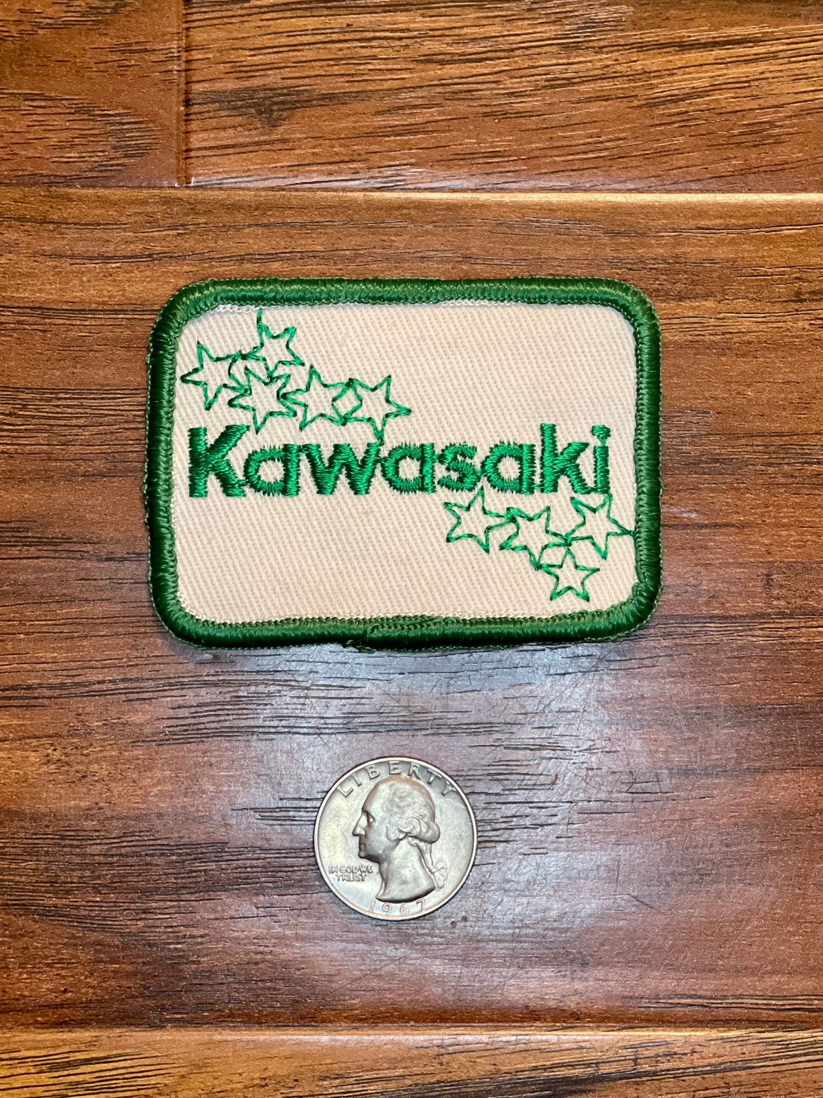 Vintage Kawasaki Green Stars 1970's