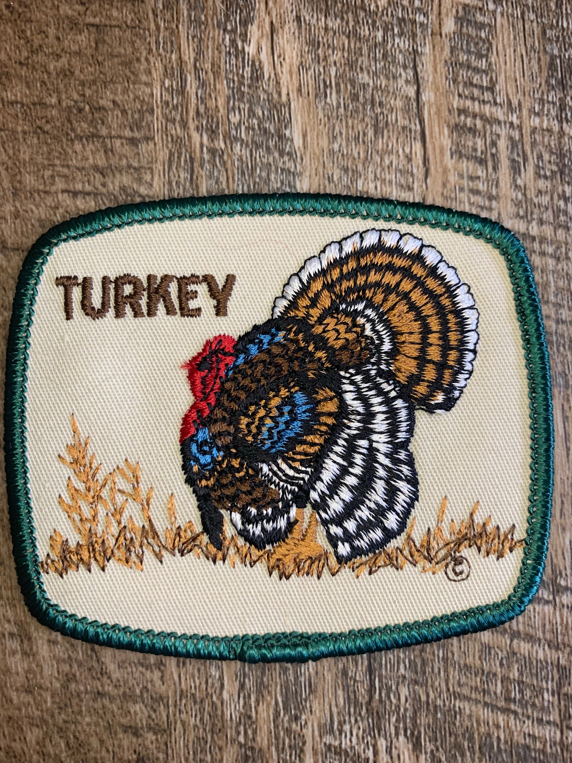 Vintage Wild Gobbler Turkey Patch