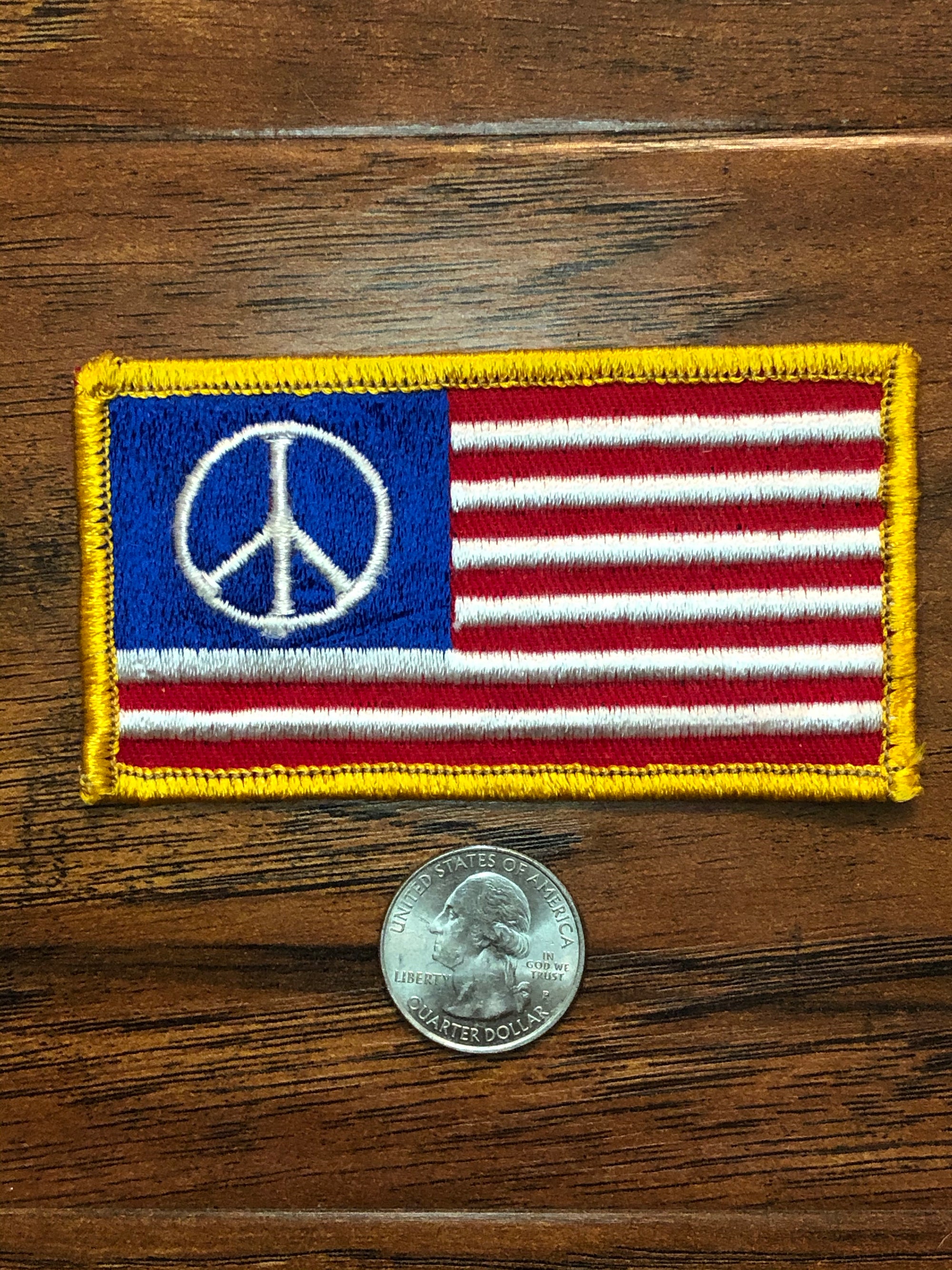 Vintage American Flag Peace