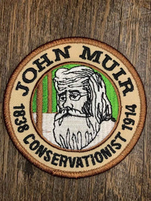 John Muir Conservationist Embroidered Patch