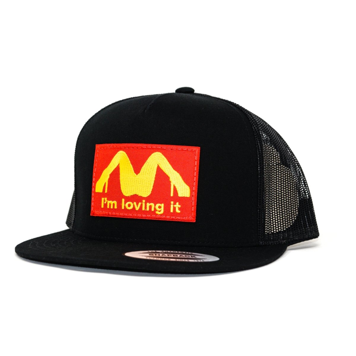 TTC Yupoong 6006 Black - I'm Loving It - The Mad Hatter Company