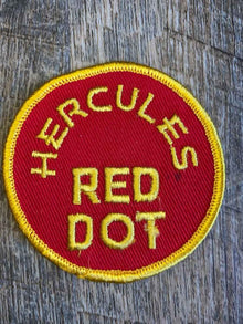 Vintage Hercules Red Dot Embroidered Patch
